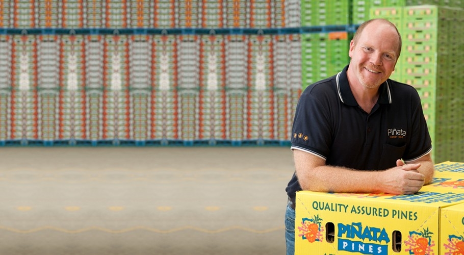 General manager Roger Turner at the packing shed, Wamuran