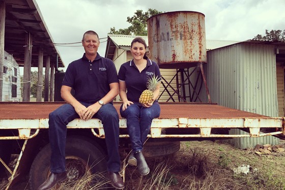 Gavin Scurr and Rebecca Scurr at Pinata Farms, Wamuran