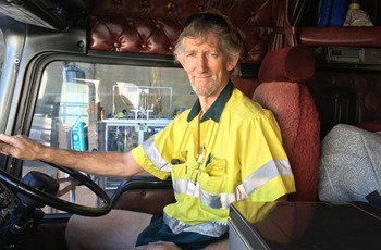 Fruithaul truck driver Bruce Haywood